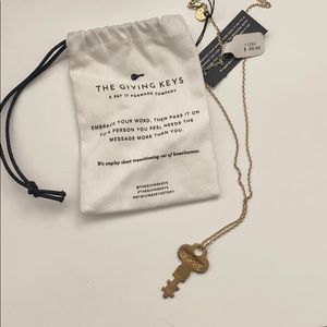 The Giving Key Necklace “Inspire” NWT